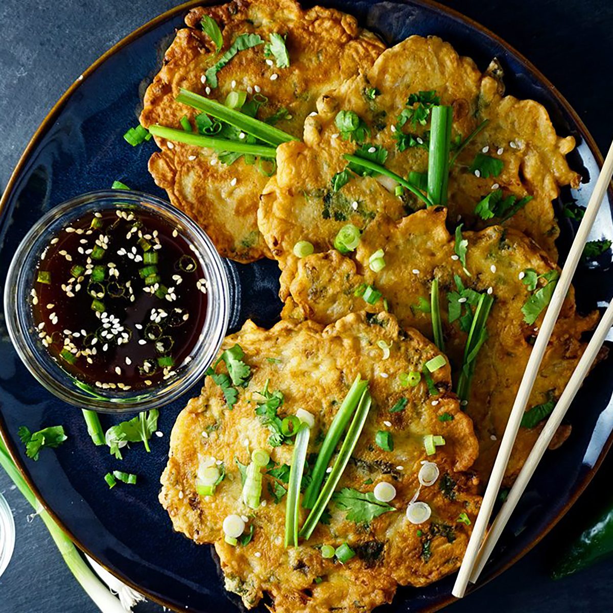 Korean Kimchi Pancakes