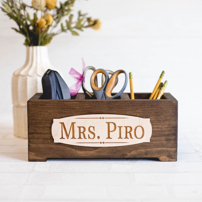 Personalized Desk Organizer Gift For Teachers