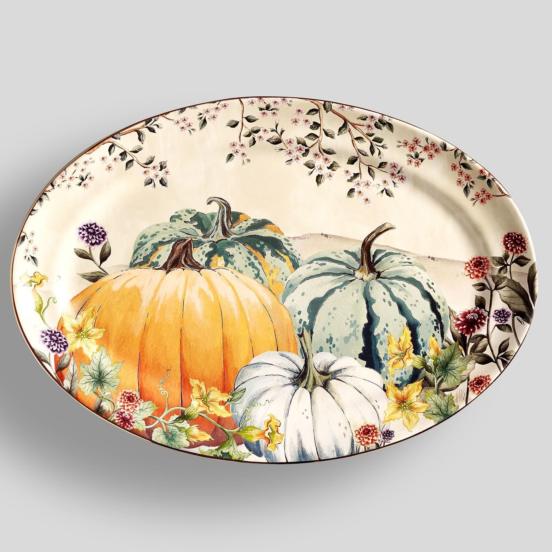 Botanical Harvest Oval Serving Platter Ecomm Via Potterybarn.com
