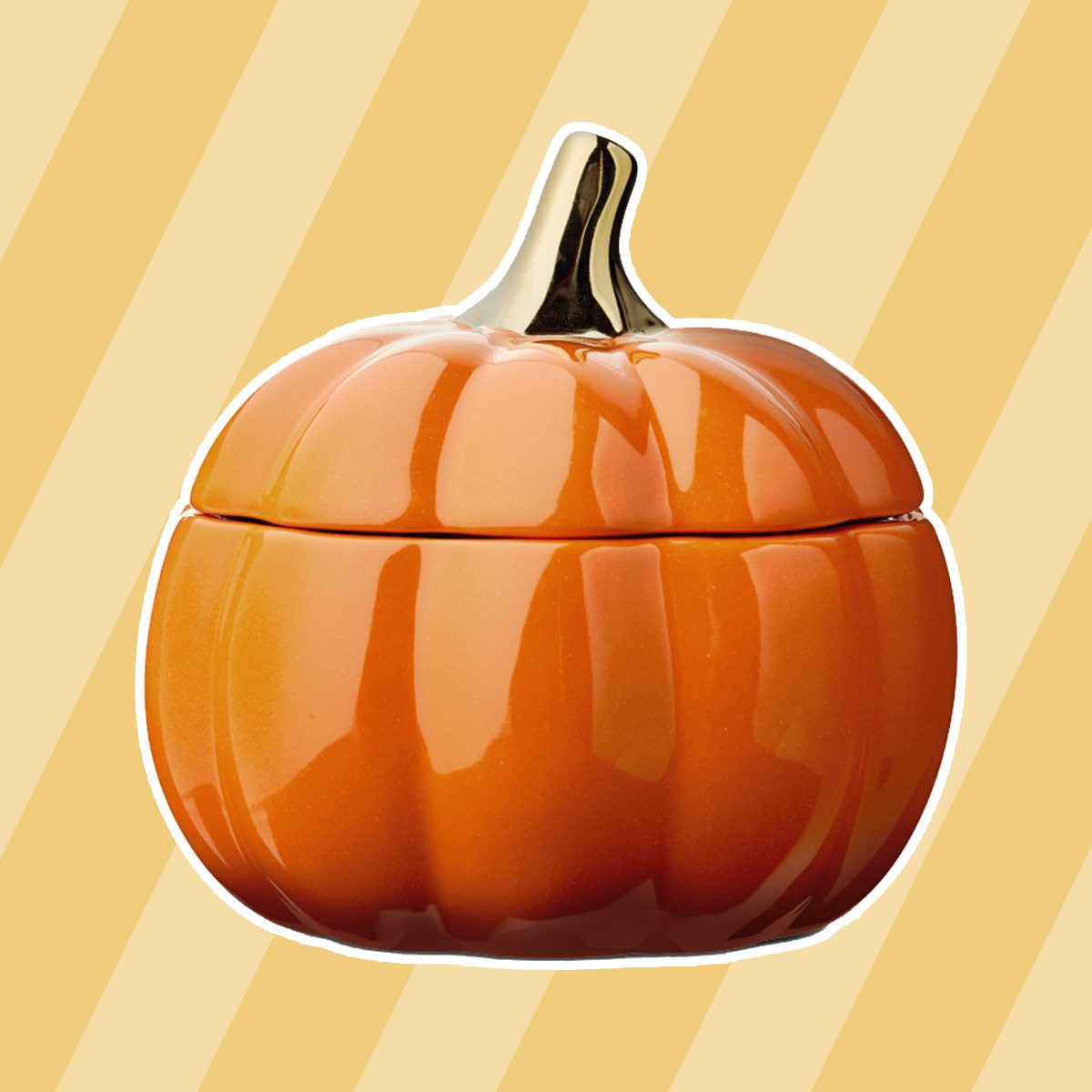 Ceramic Pumpkin Candle
