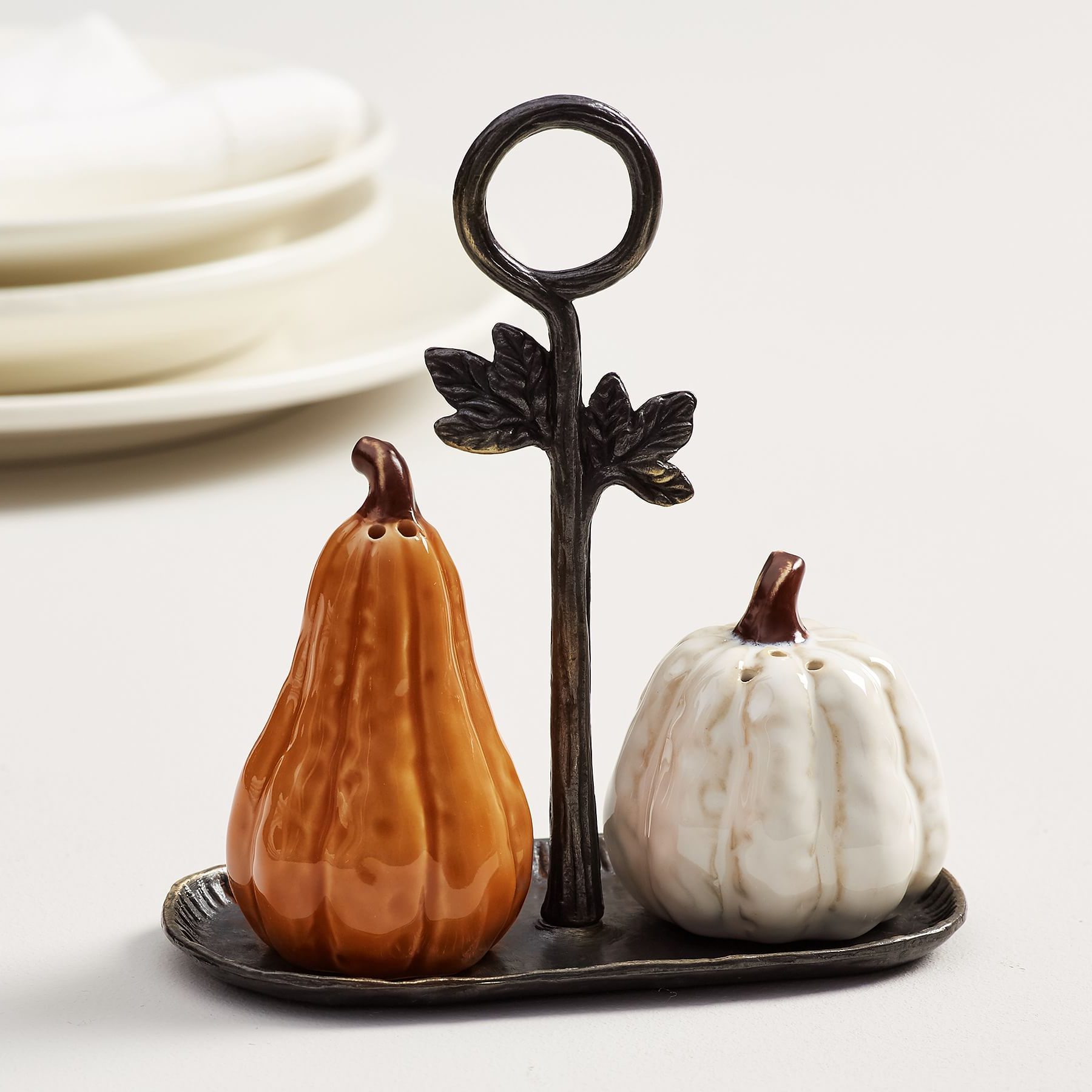 Pumpkin Gourd Salt Pepper Shakers Ecomm Via Potterybarn.com
