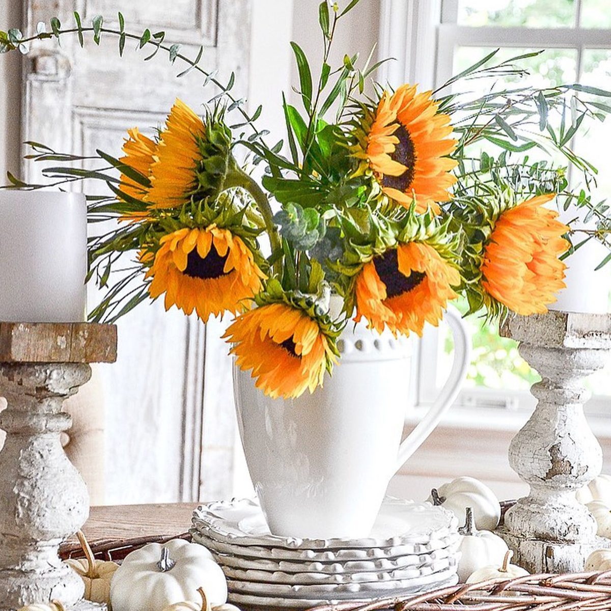 Stonegable Blog Sunflower Centerpiece