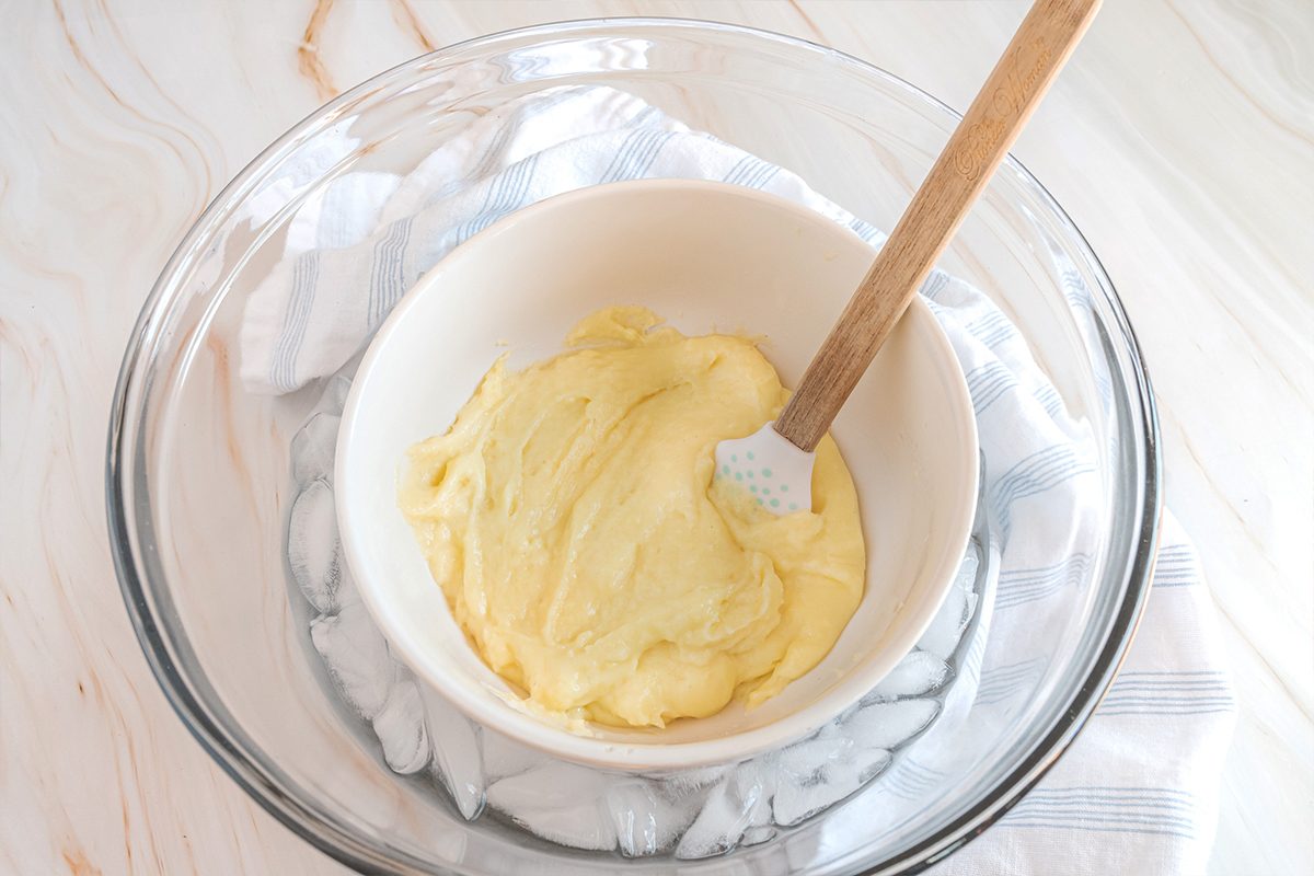 Choux Au Craquelin Ice Bath