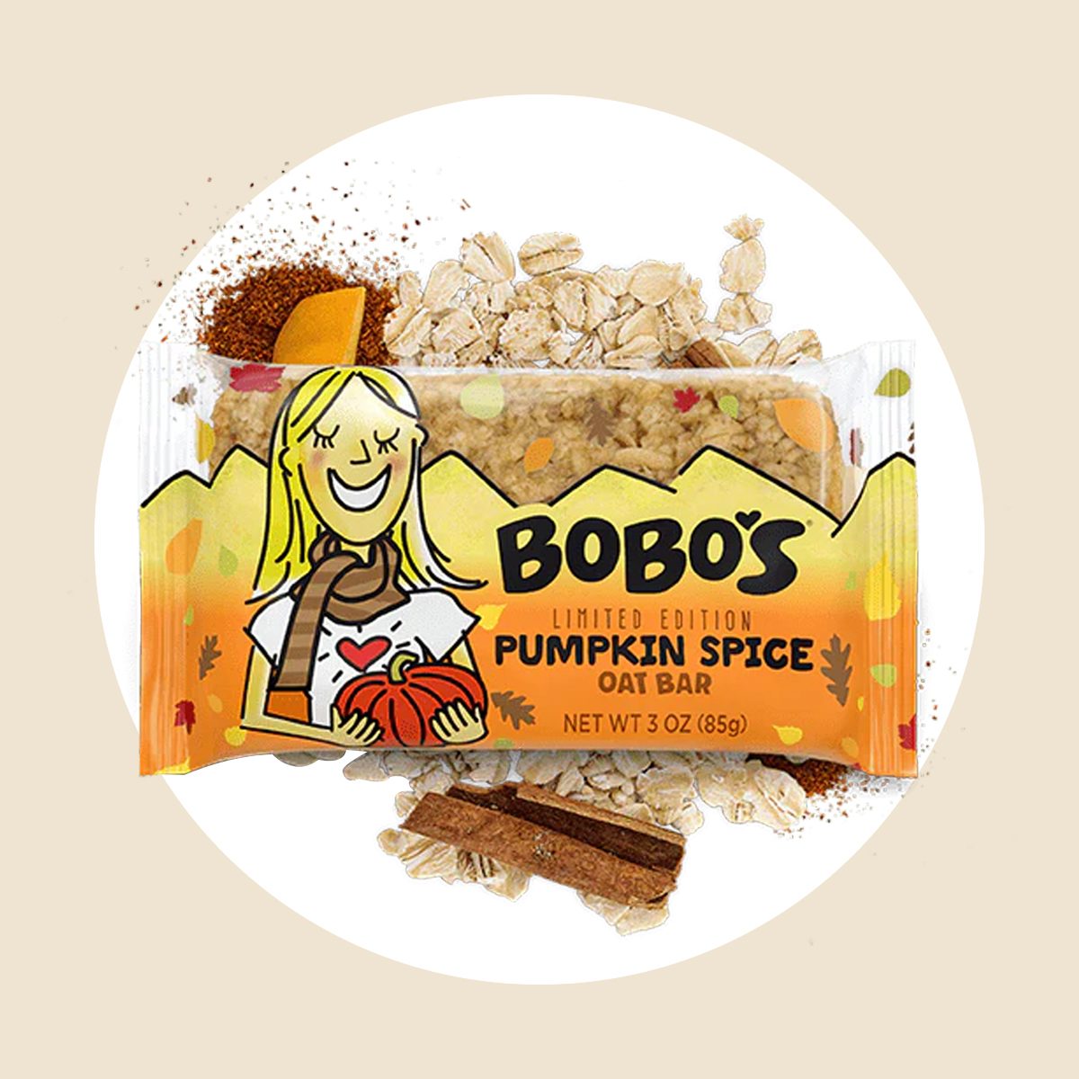 Pumpkin Spice Oat Bar Ecomm Eatbobos.com