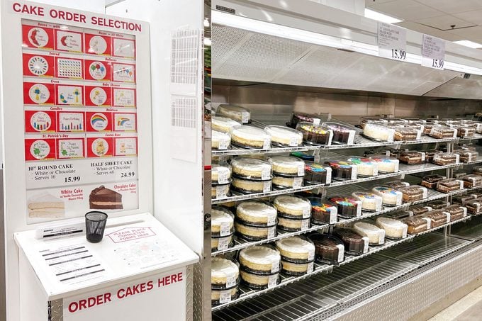 Costco cake selection and custom ordering options poster