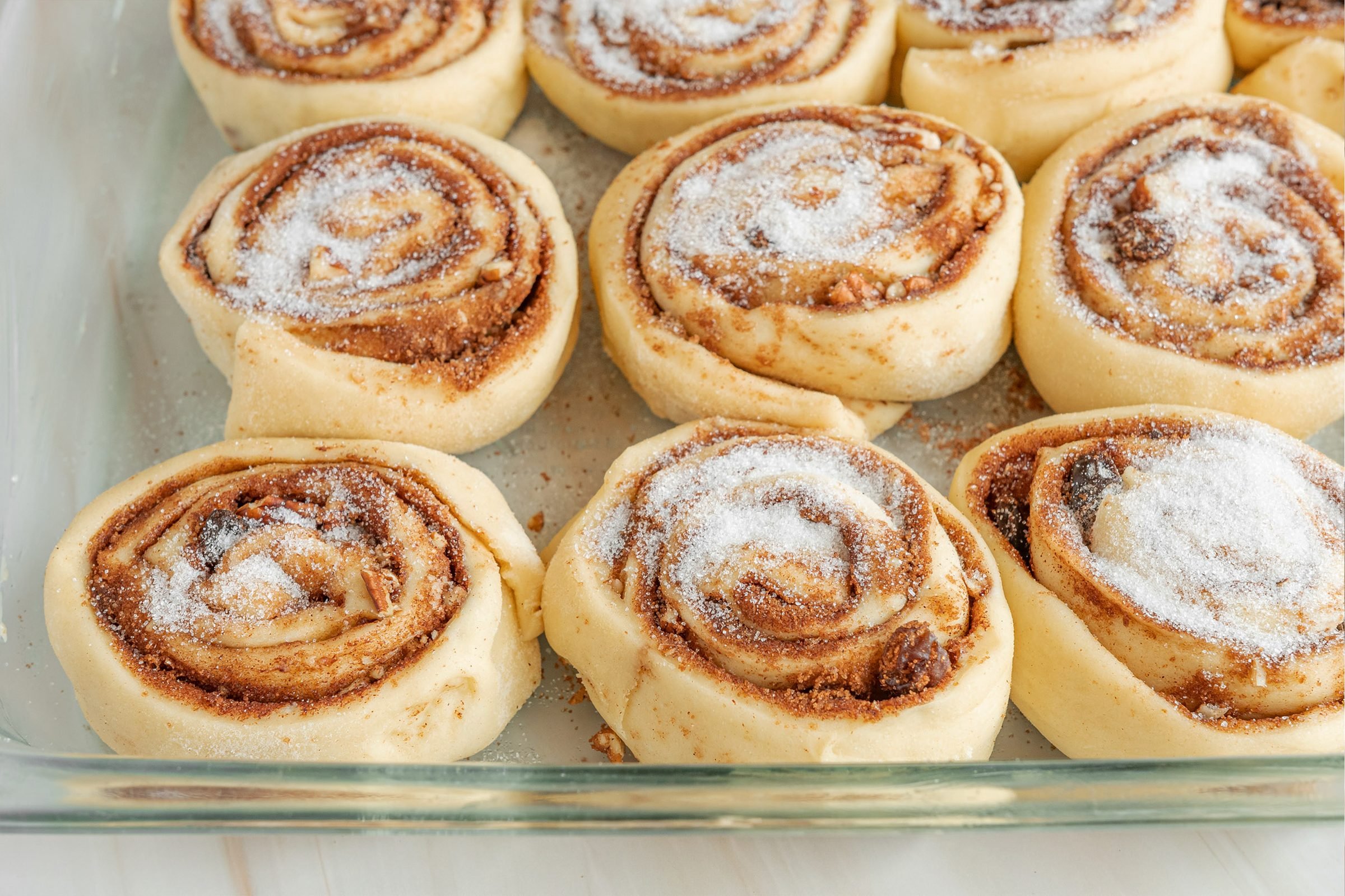 Domino Sugar Cinnamon Rolls ready to go into the oven