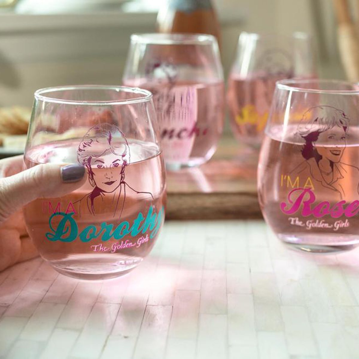 Golden Girls Stemless Glasses