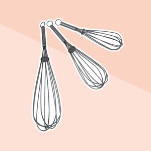 Mainstays Chrome Whisk Set