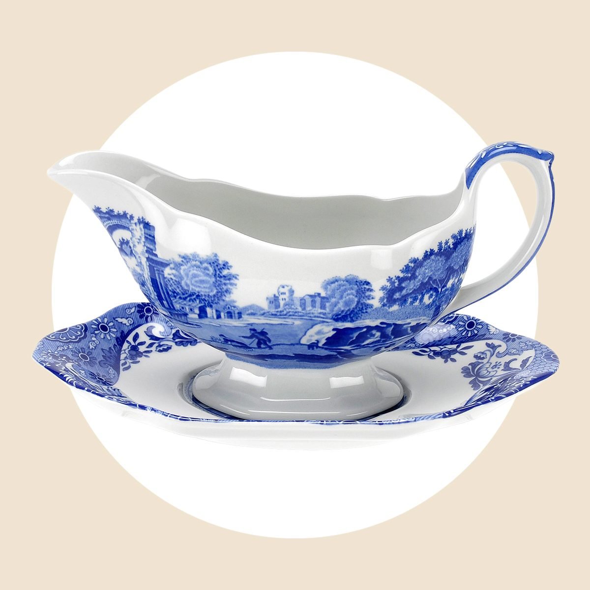 Spode Blue Italian Gravy Boat