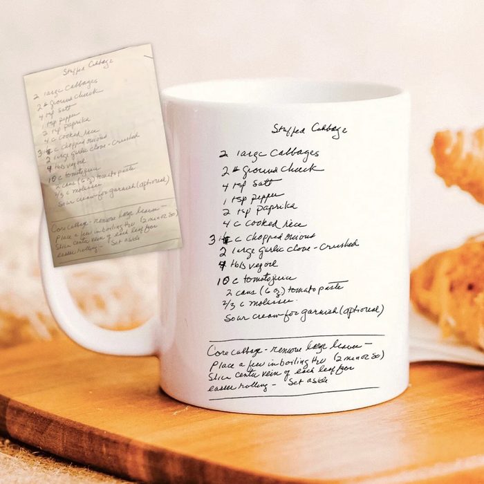 Handwritten Recipe Mug Ecomm Etsy.com