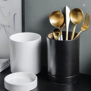 Minimalist Two Piece Ceramic Utensil