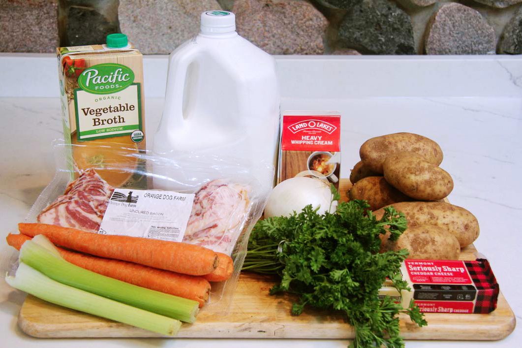 Ingredients for Pioneer Woman Potato Soup