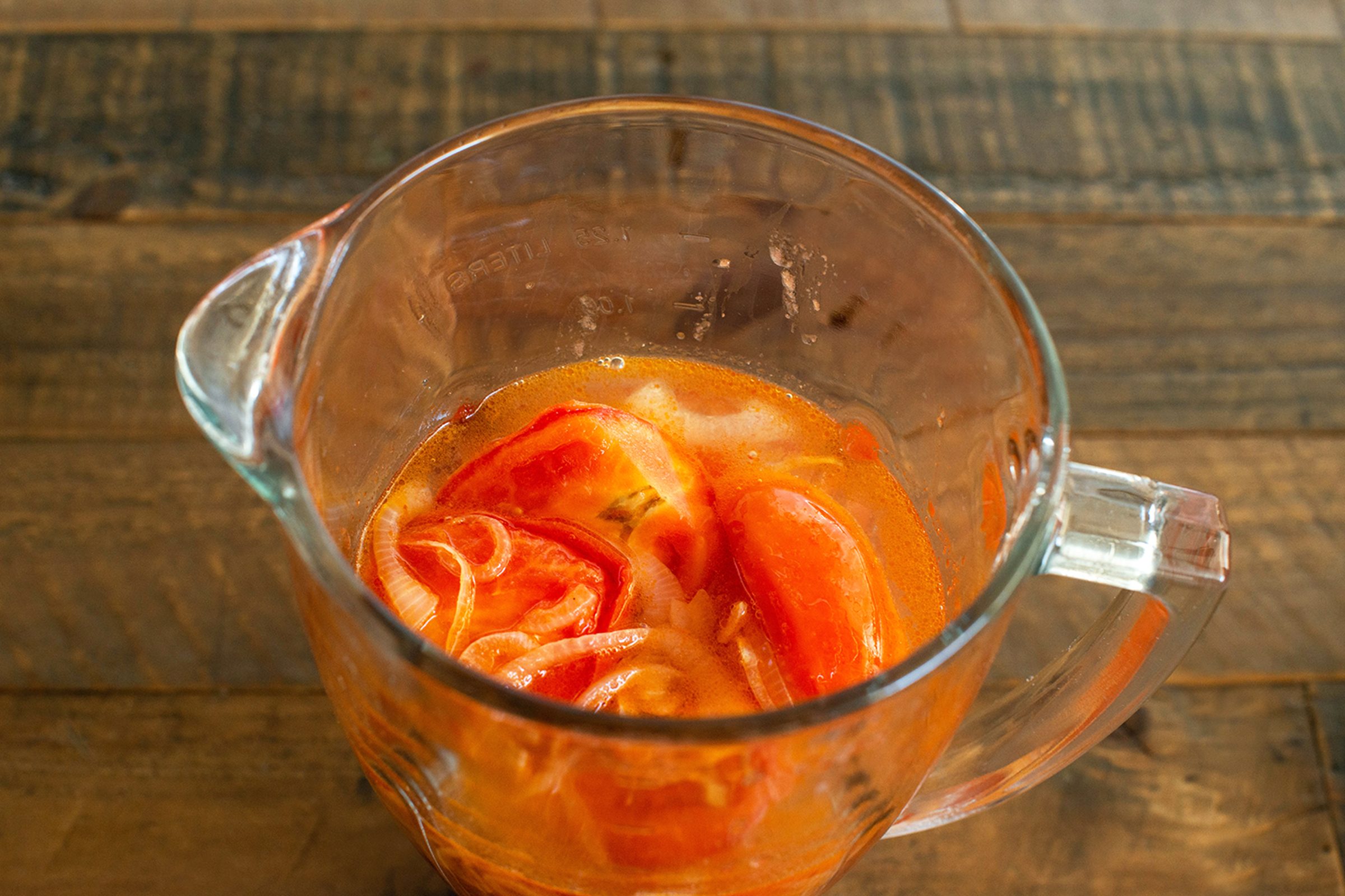 Blending Ingredients For Chiles Rellenos