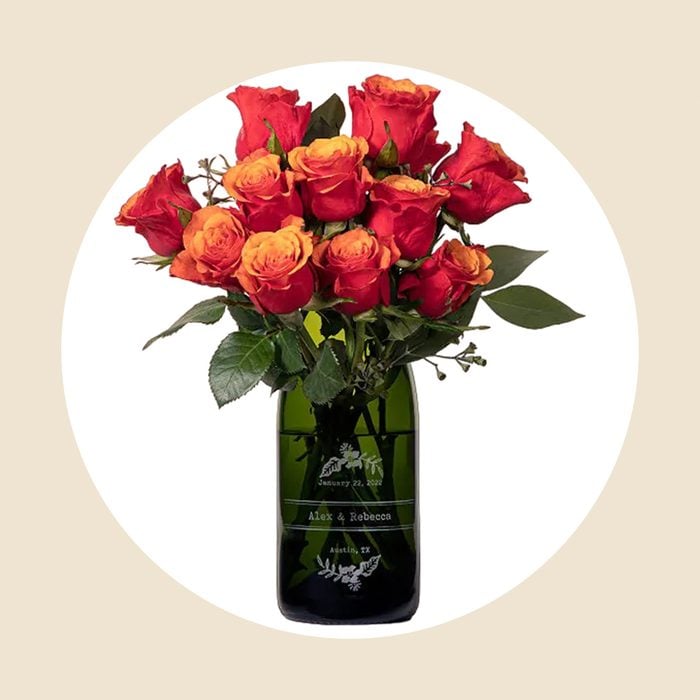 Personalized Champagne Vase