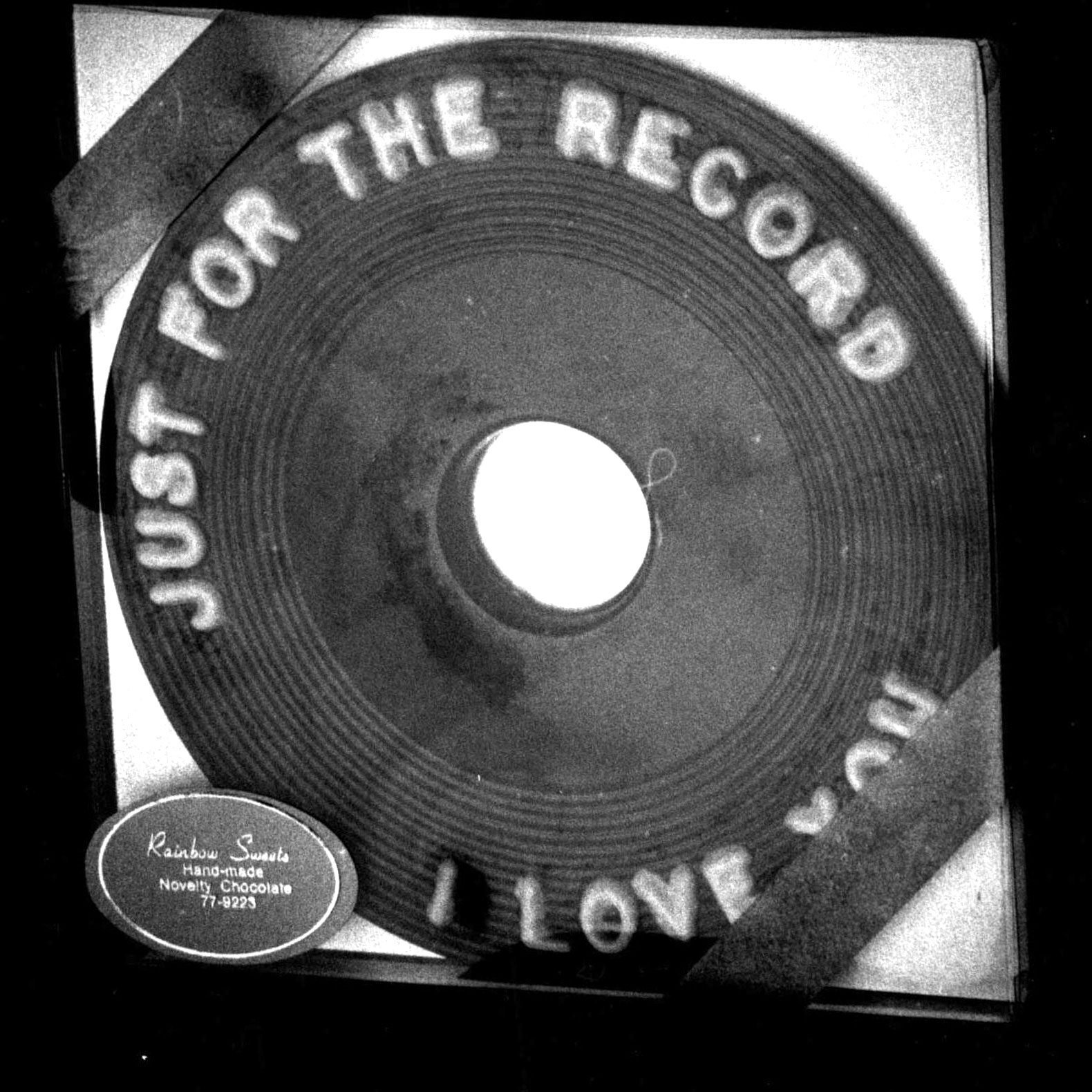 Just For The Record Chocolate Record Disc 1990 Via Getty