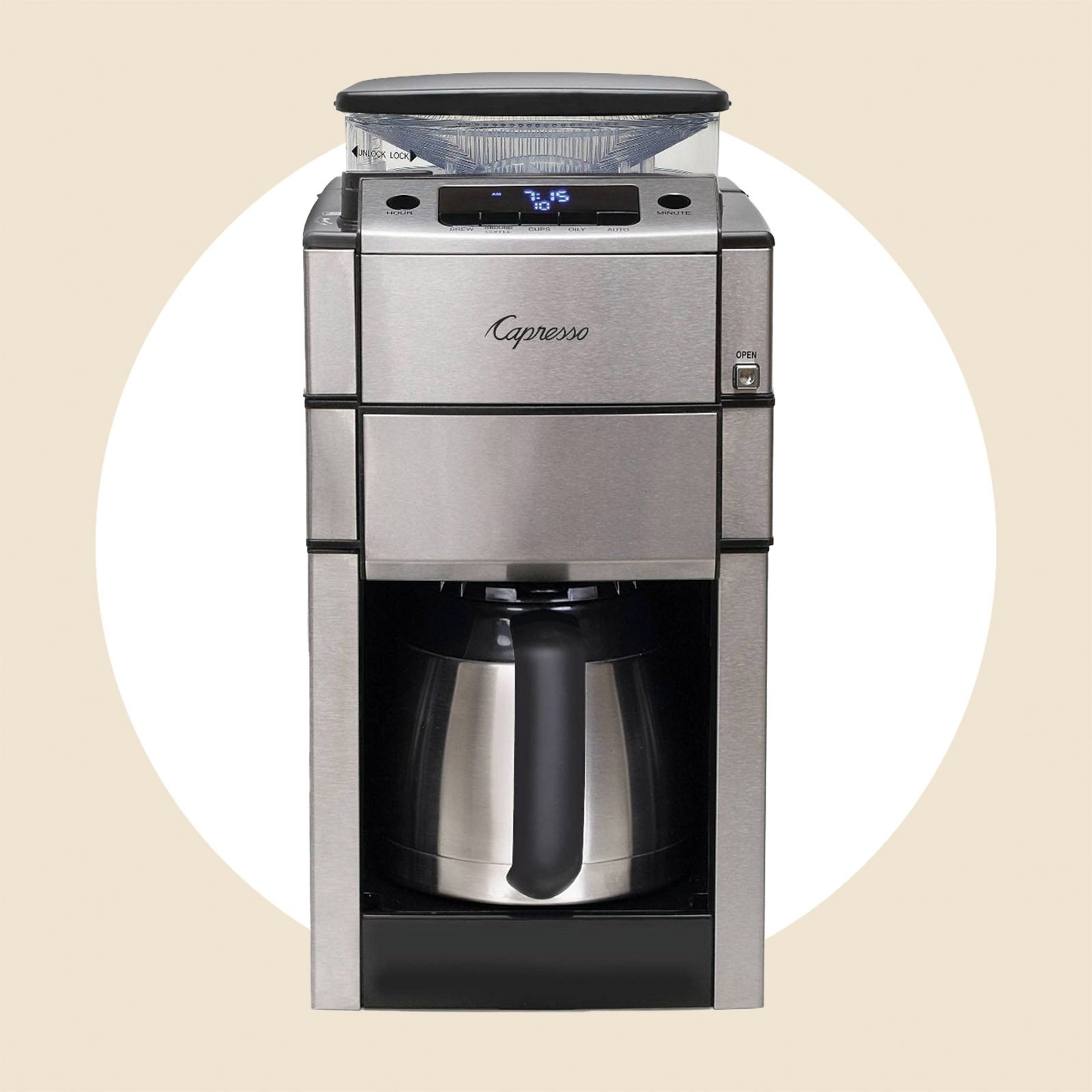 Capresso Coffee Maker With Burr Grinder