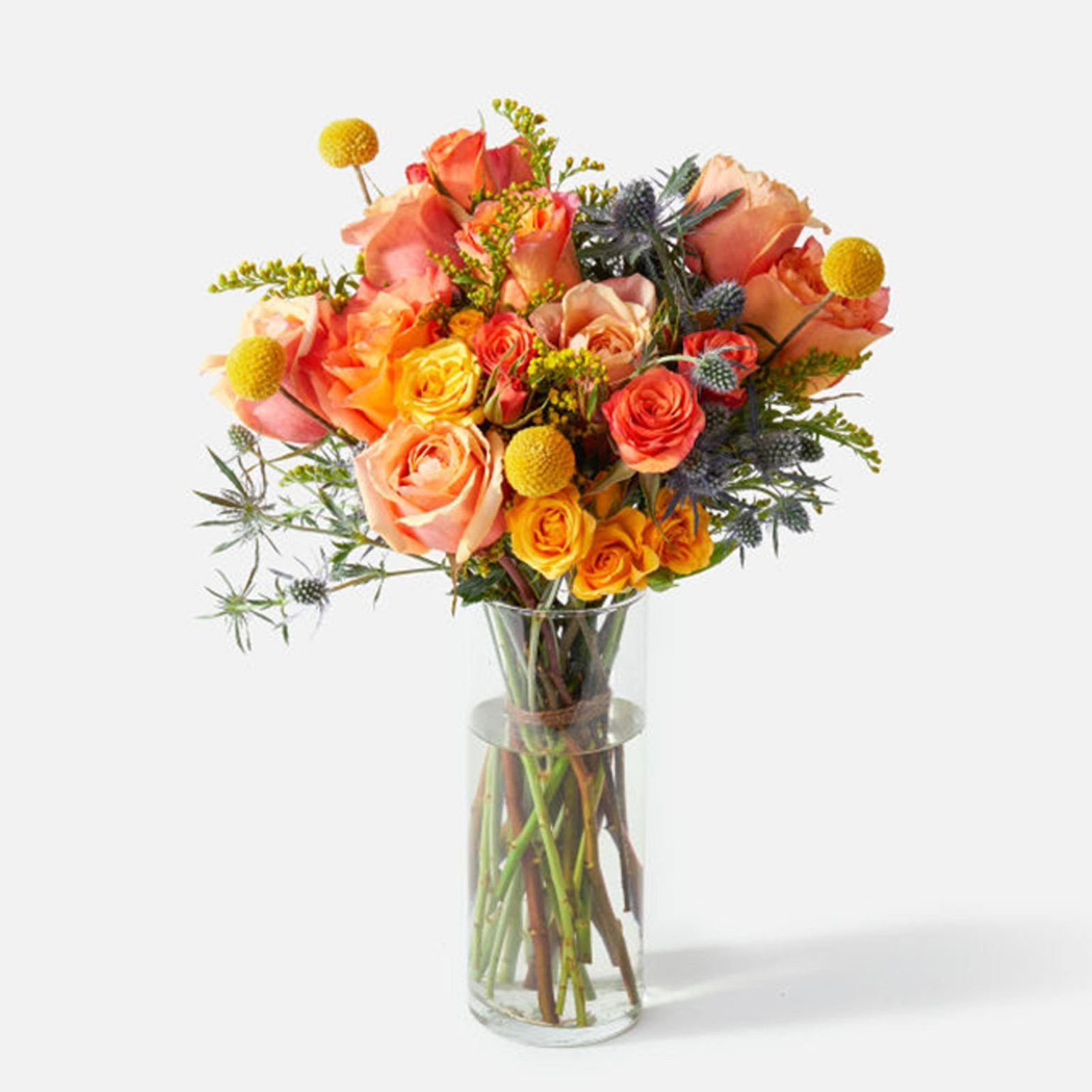 Toh 9 Orange Rose Bouquet Via Urbanstems Ecomm