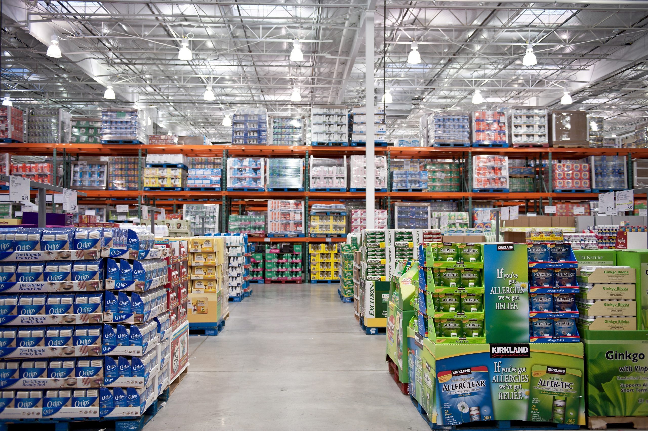 Costco wholesale shopping club...