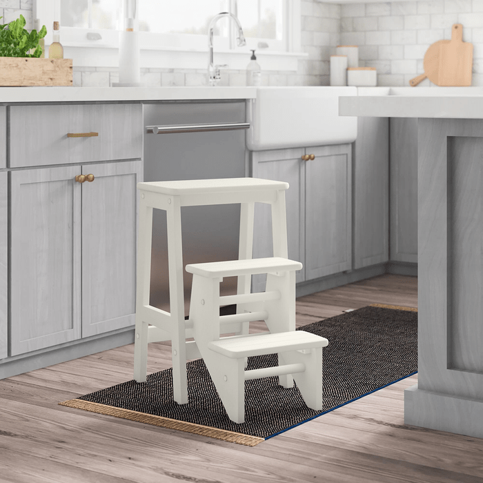 Danyell Wood Folding Step Stool