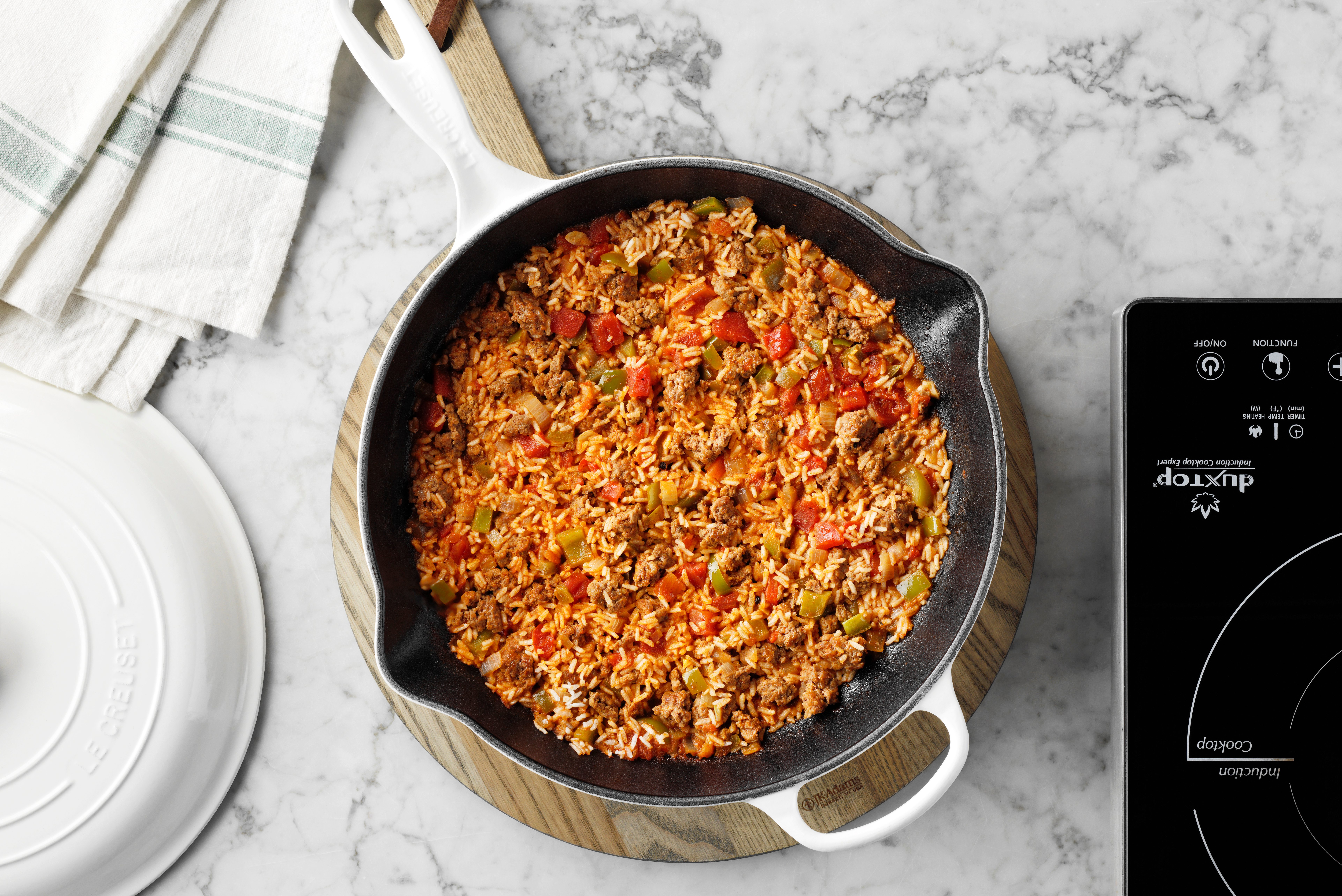 stuffed pepper mixture add rice