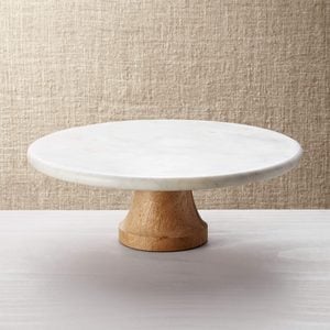Wood Marble Pedestal