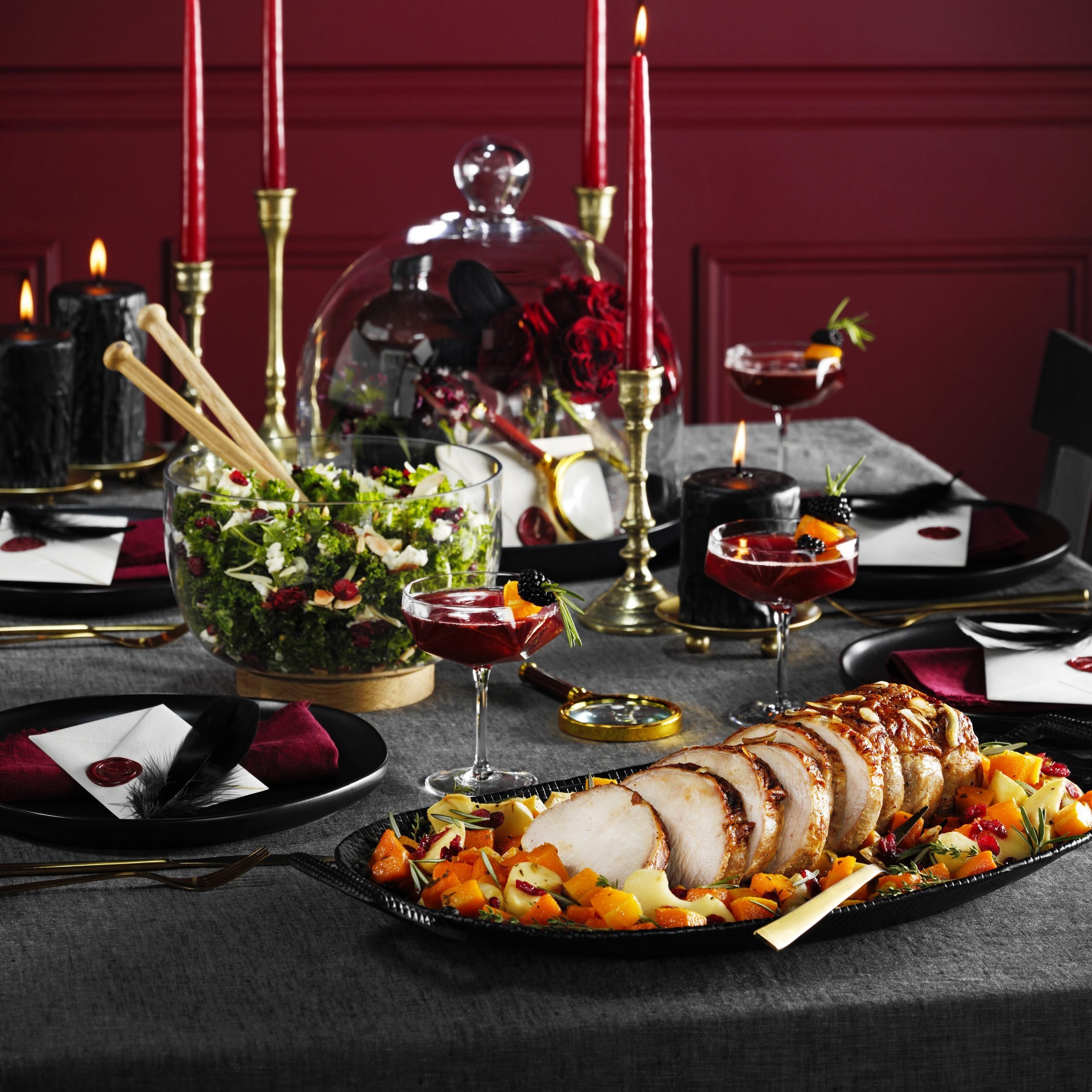 Killer Murder Mystery Party Tablescape