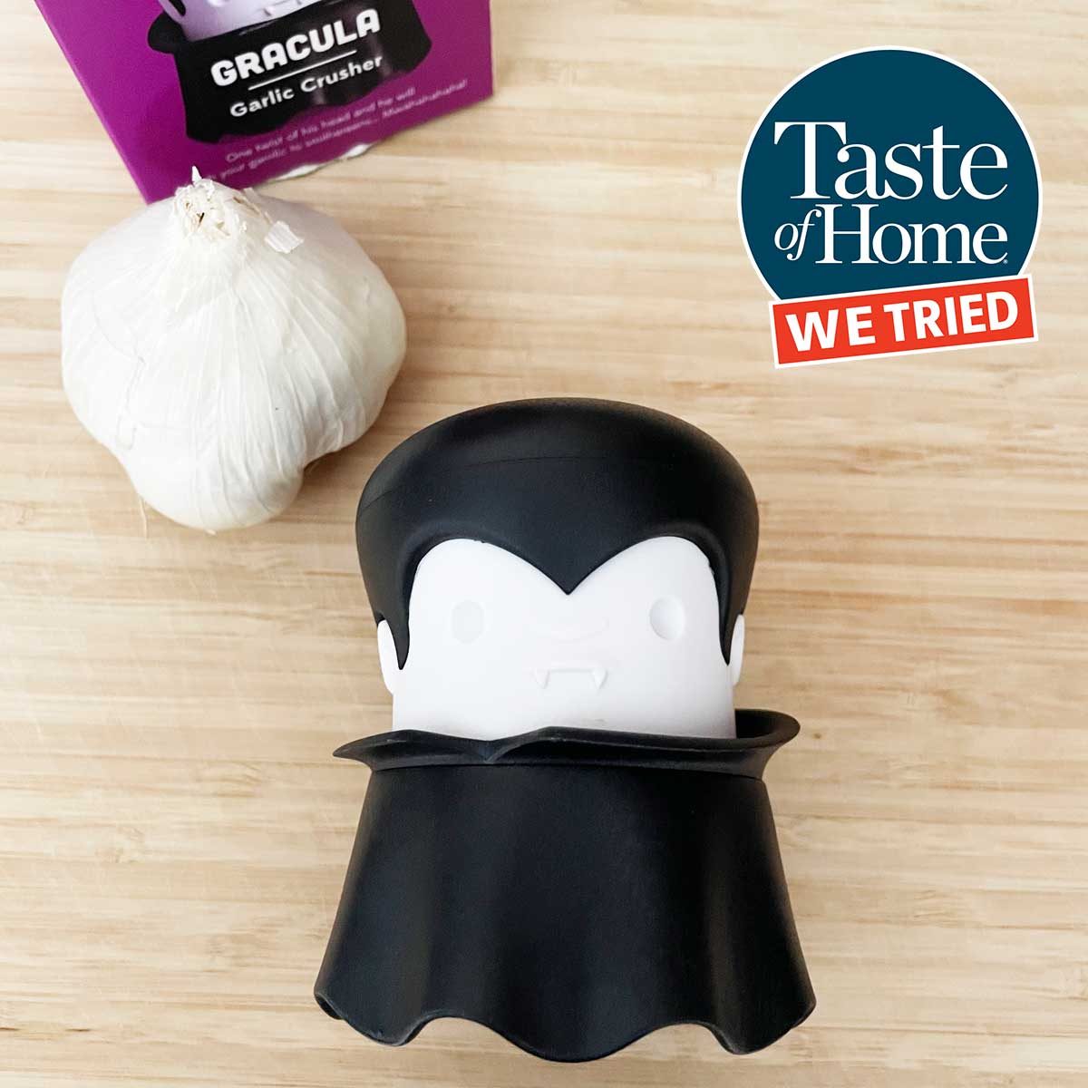 Mincing Garlic Just Got Easier With This Spooky Garlic Crusher