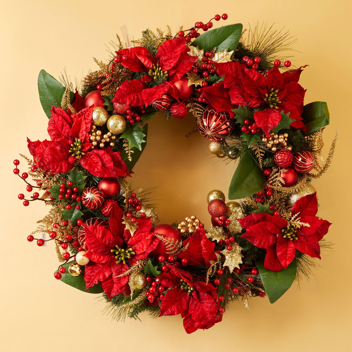 Poinsettia Wreath