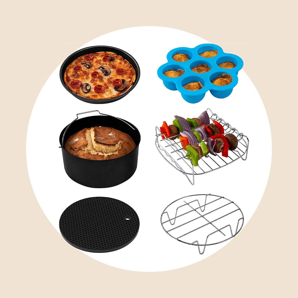 Cosori Air Fryer Accessories Set Ecomm Via Amazon.com