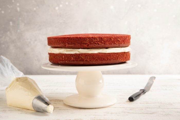 how to make a gluten free red velvet cake step 9