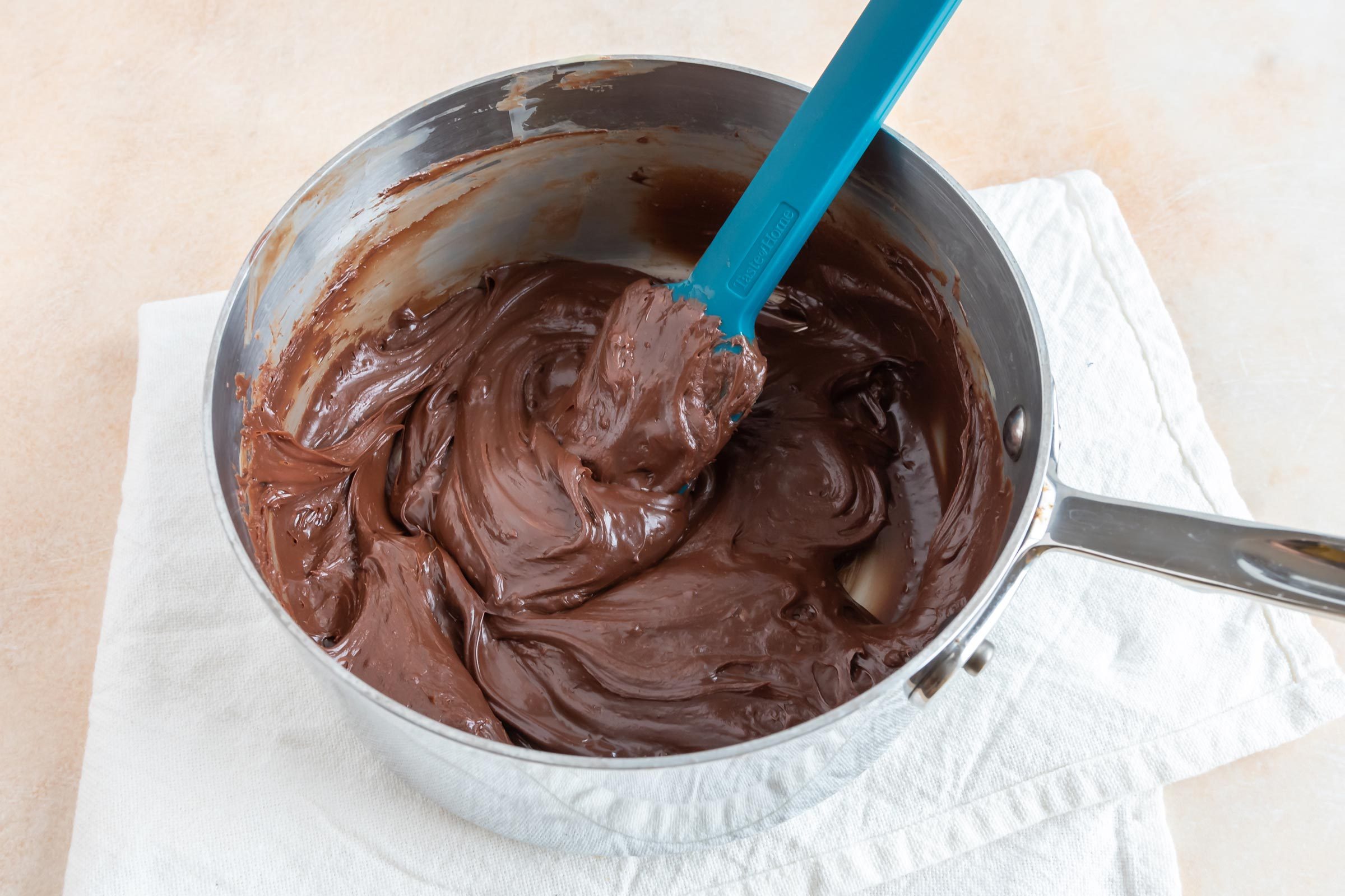 melted chocolate chips for Pioneer Woman fudge