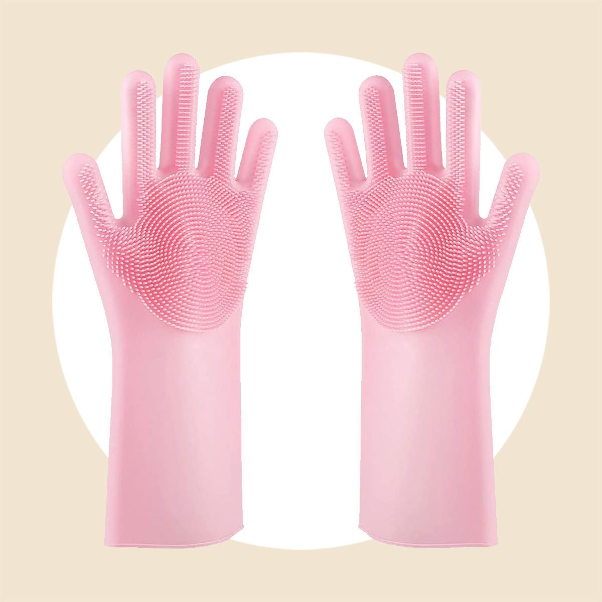 Scrubbing Rubber Gloves