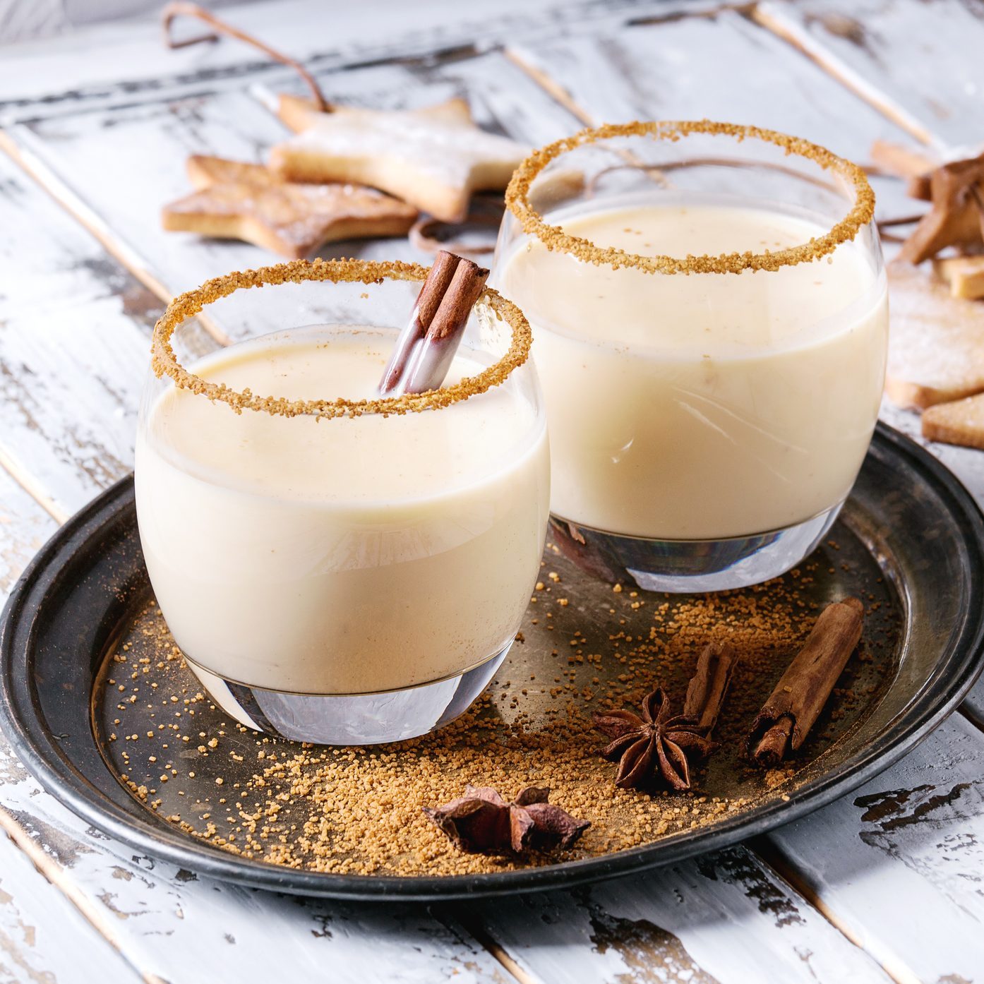 Eggnog Christmas cocktail