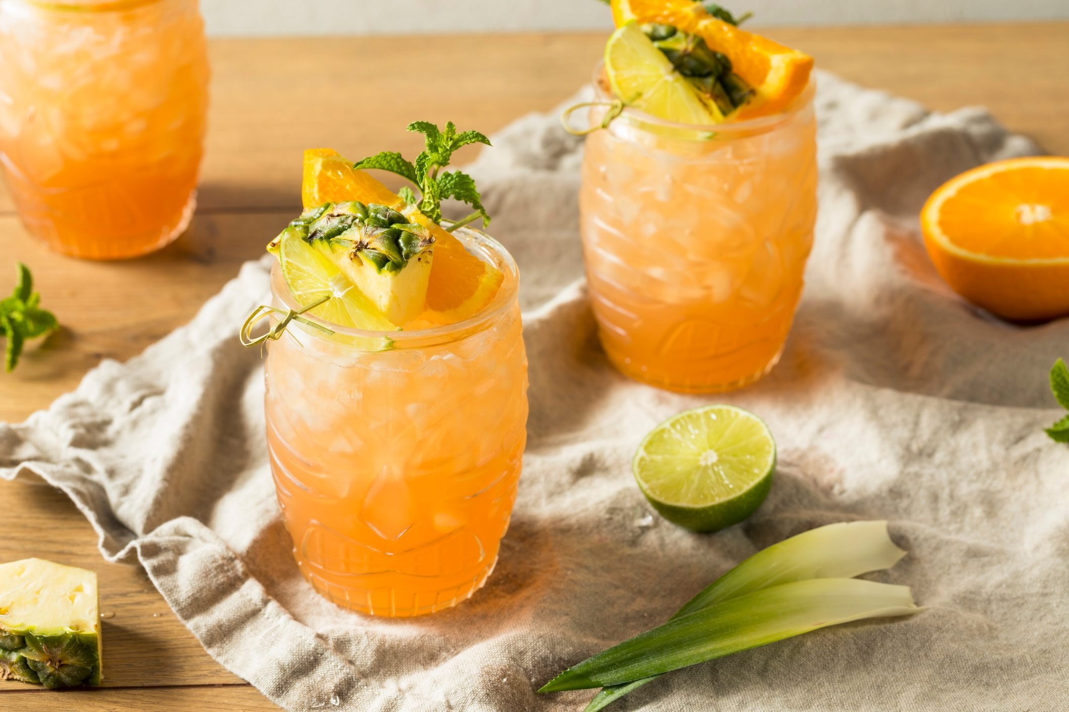 Refreshing Summer Tiki Cocktail Drink