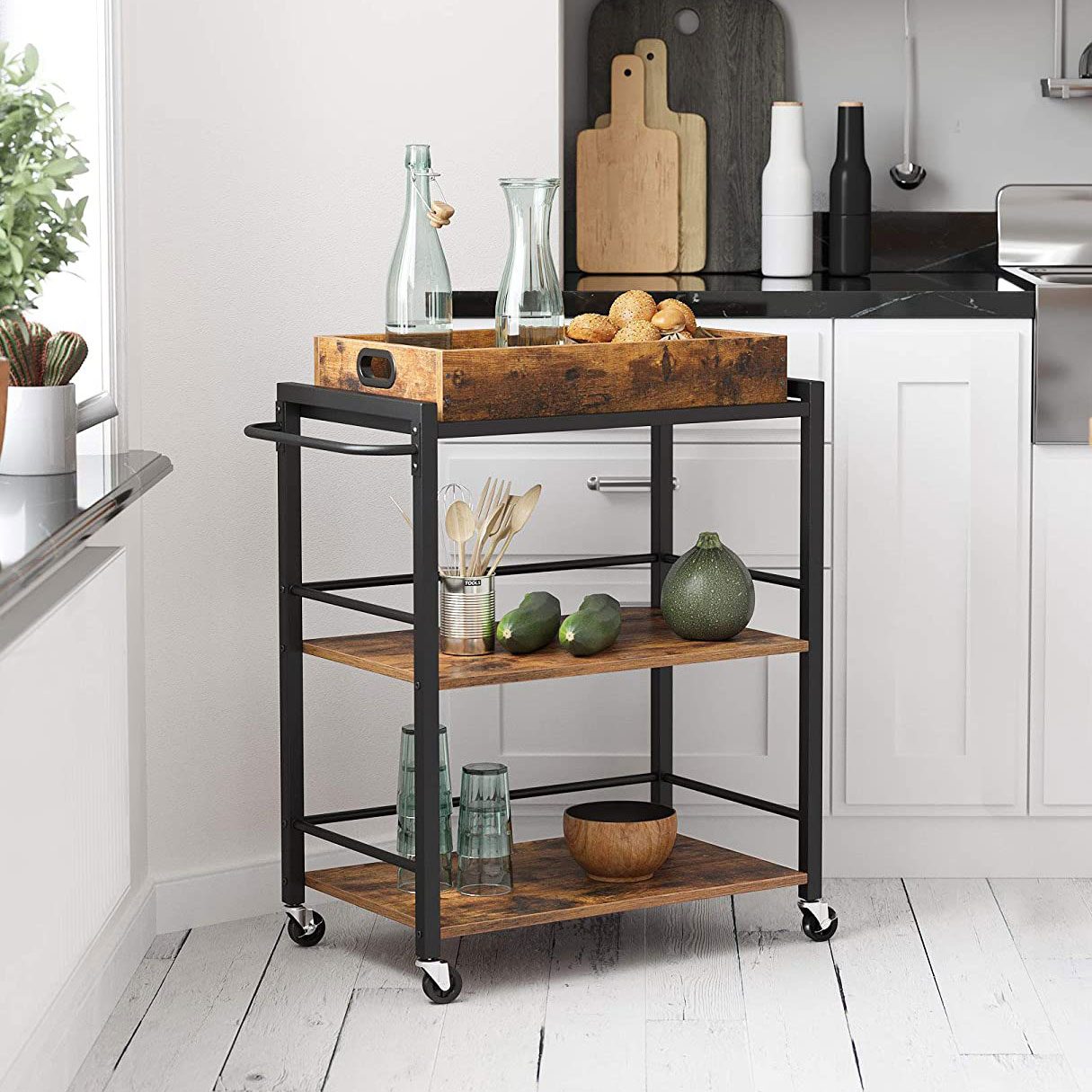 Removable Tray Bar Cart