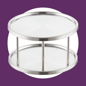 Tiered Lazy Susan Via Containerstore.com Ecomm