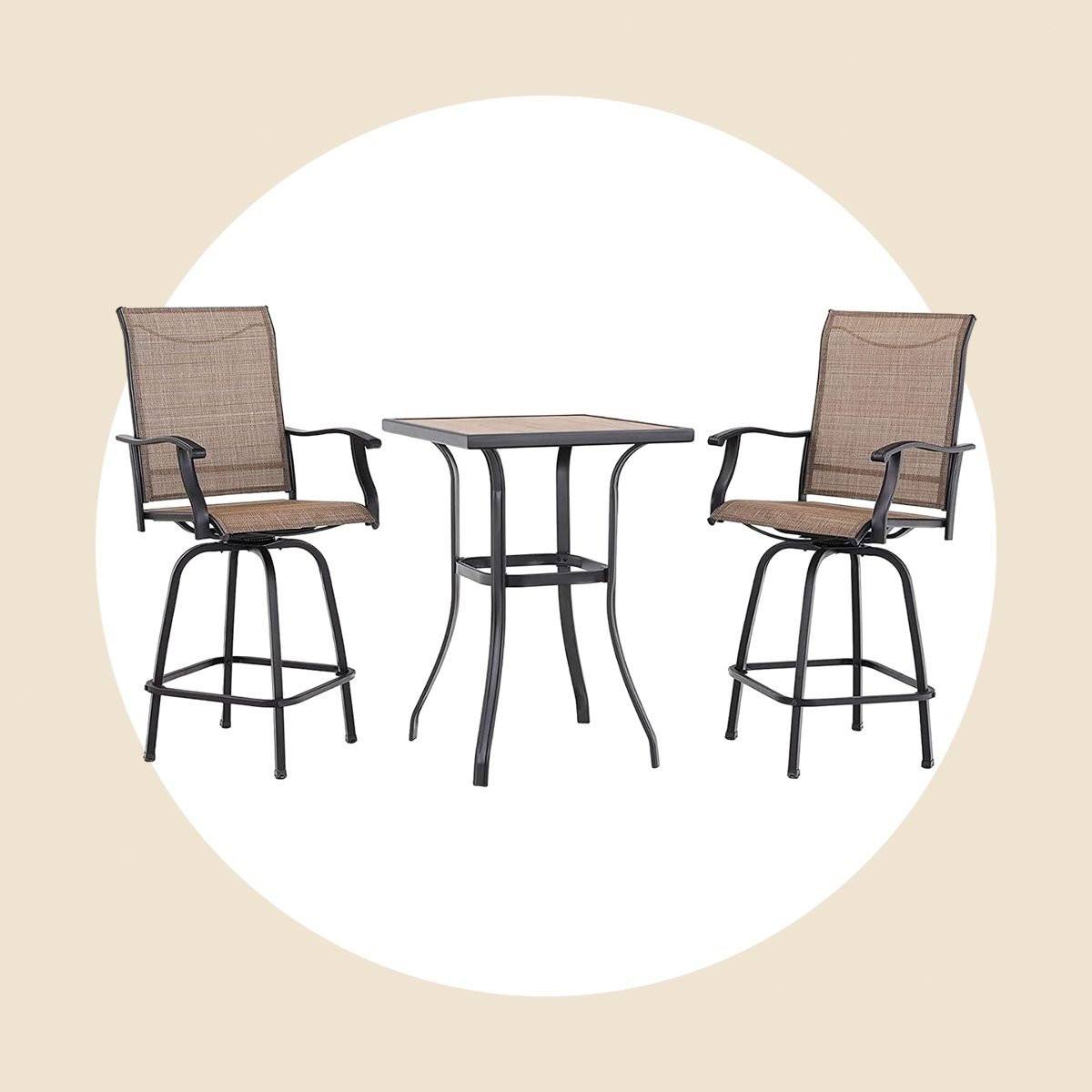 Swivel Bar Stool Set