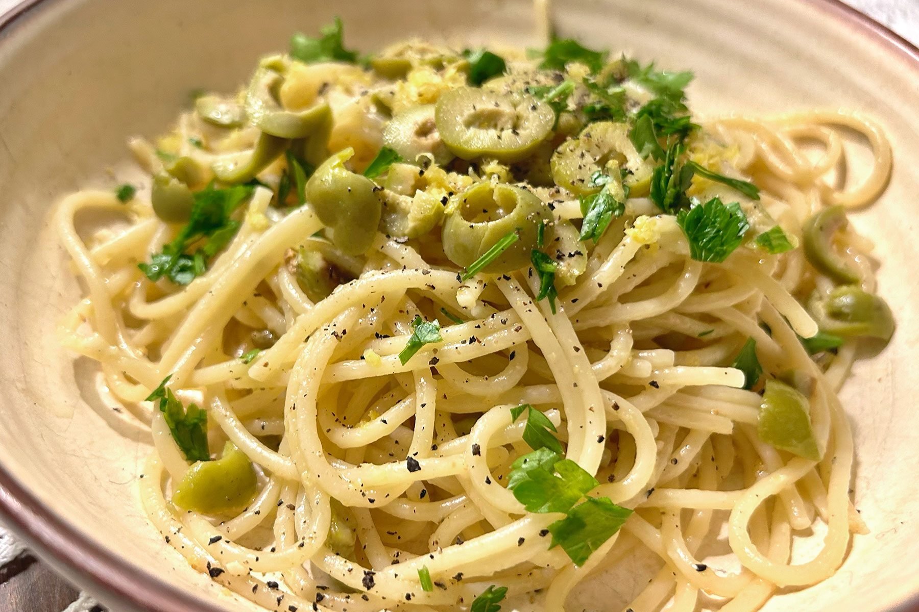 Close Up Dirty Martini Pasta Jason Wilson Toh