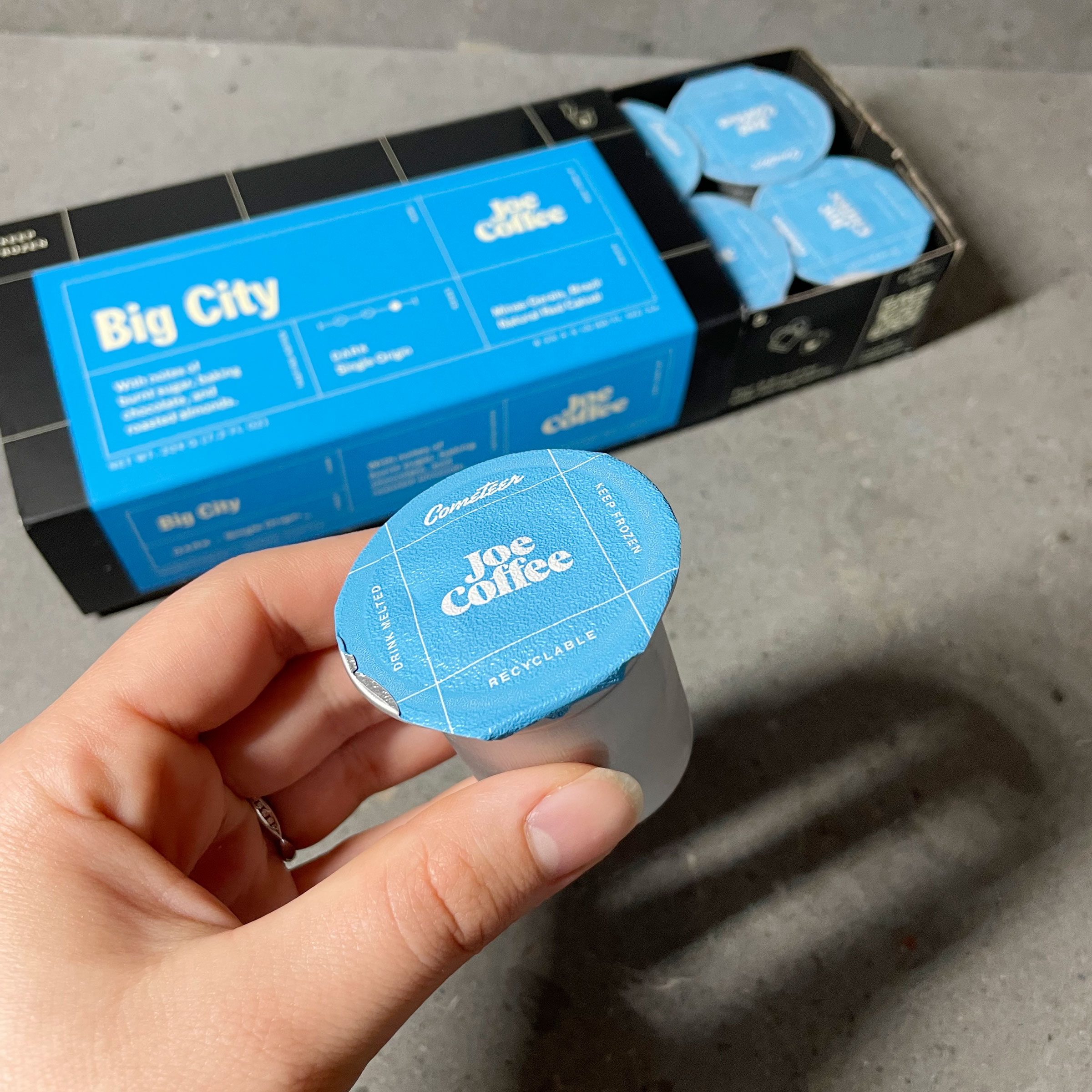 Making Iced Coffee Up Close Of Capsule Cometeer Coffee Katie Bandurski