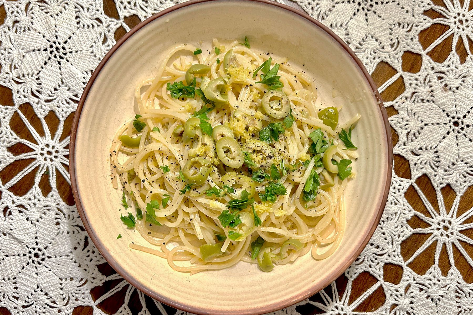 Overhead Dirty Martini Pasta Jason Wilson Toh