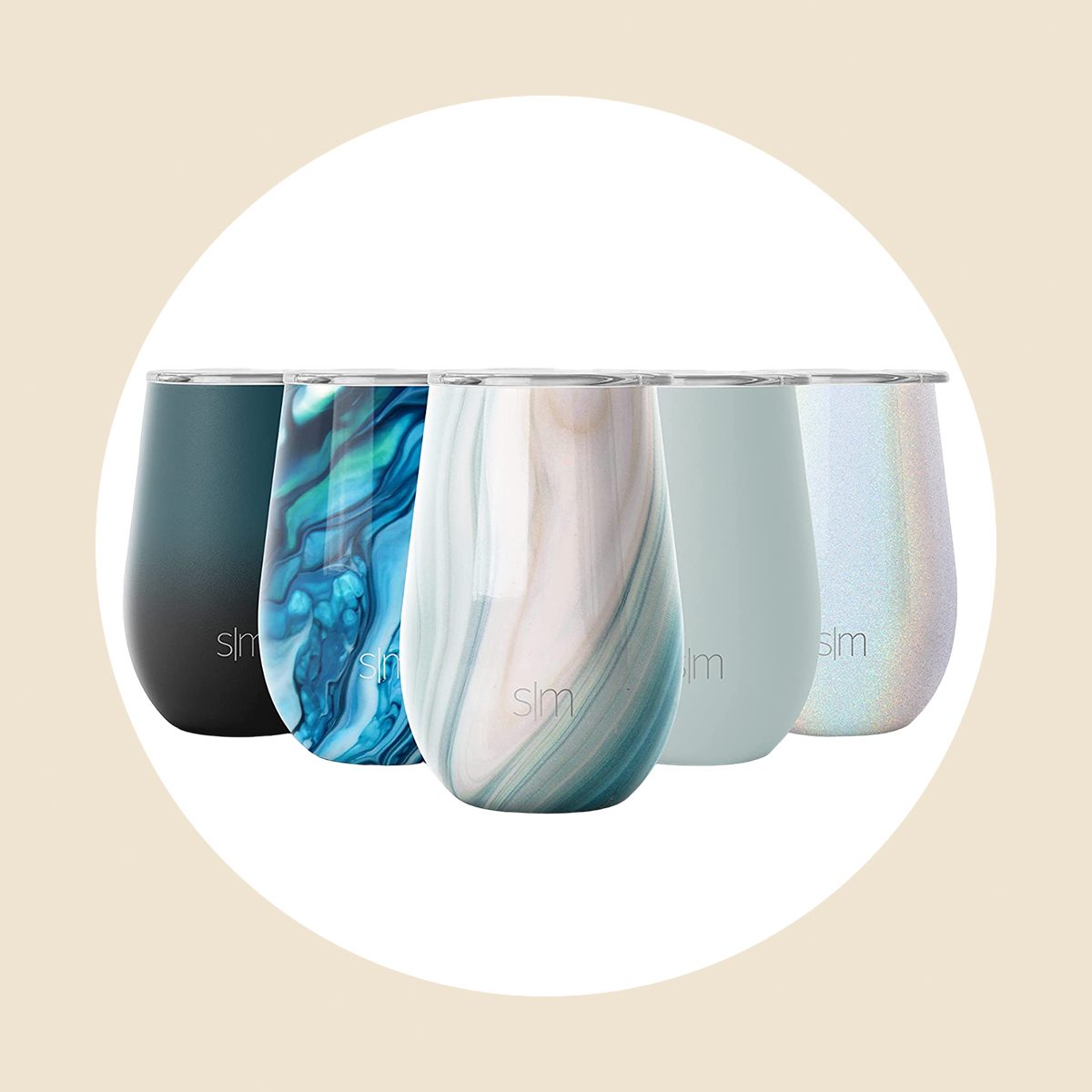 Simple Modern Wine Tumbler With Lid