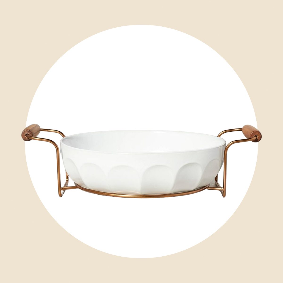 Oven To Table Fluted Stoneware Baking Dish