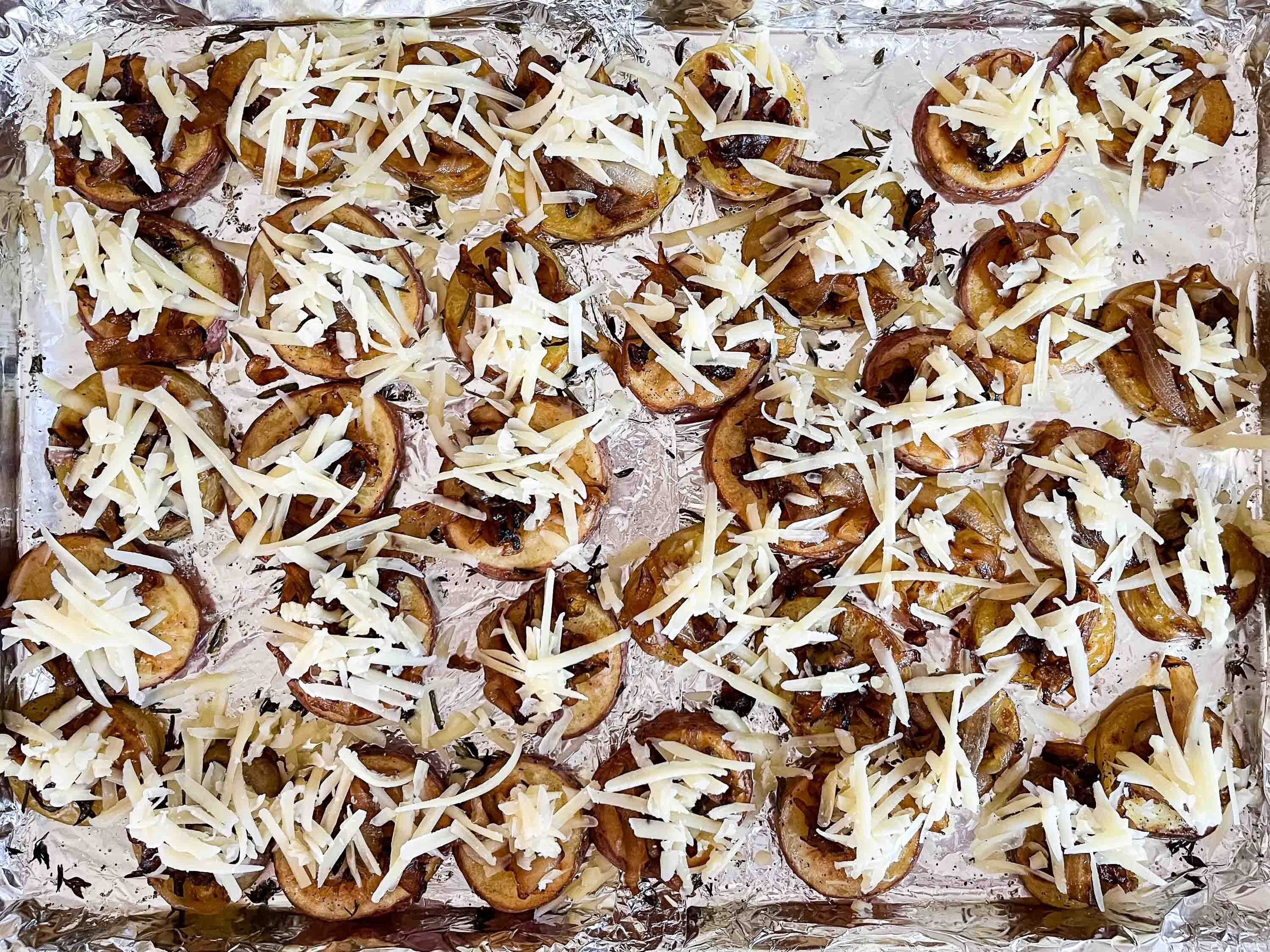 French Onion Soup Potatoes Covered in Cheese 