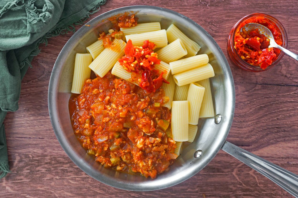 Add Noodles For Emerils Spicy Rigatoni Lauren Habermehl For Toh
