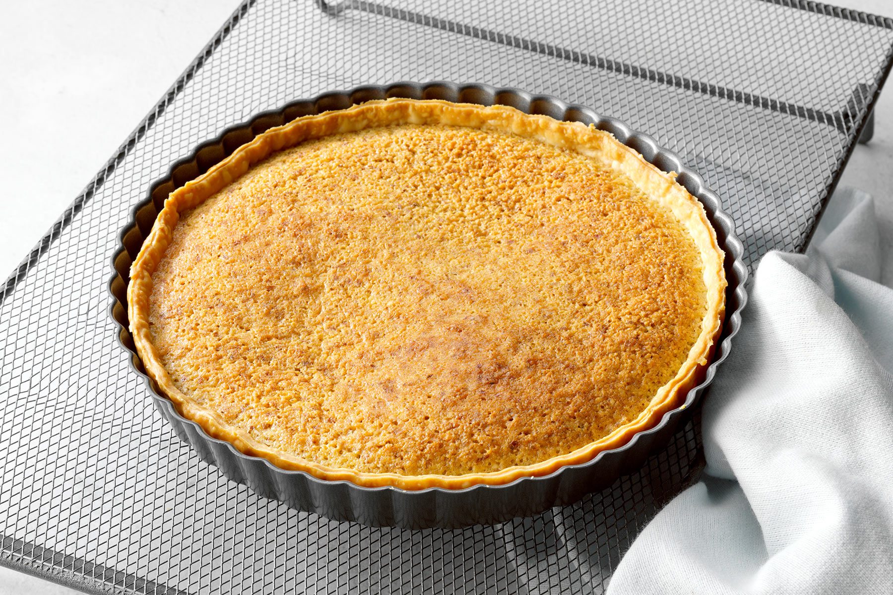 Cooling the Baked Tart on Wire Rack