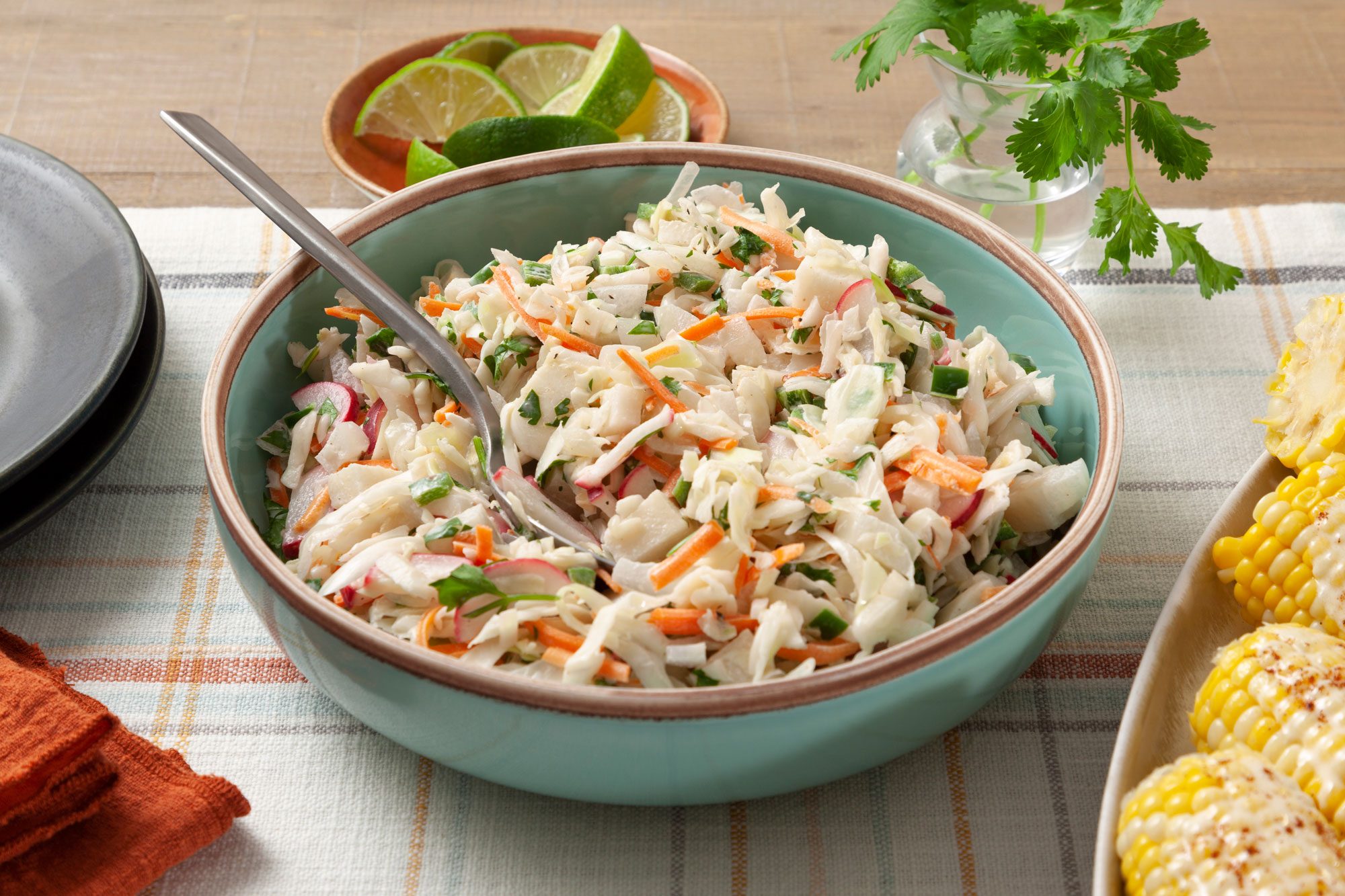 Fiesta Coleslaw served in bowl