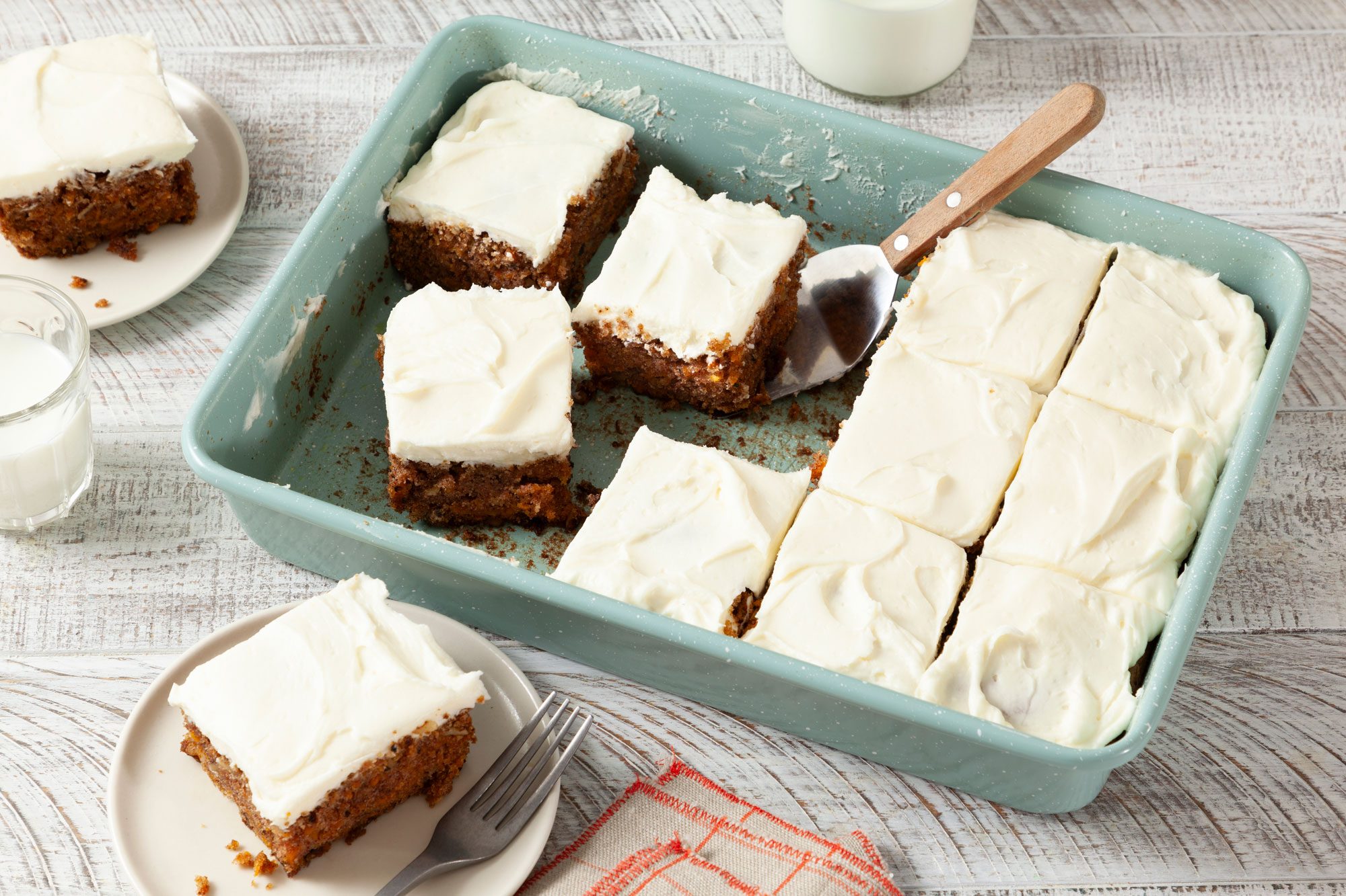 Sweet Potato Cake sliced and served in plate