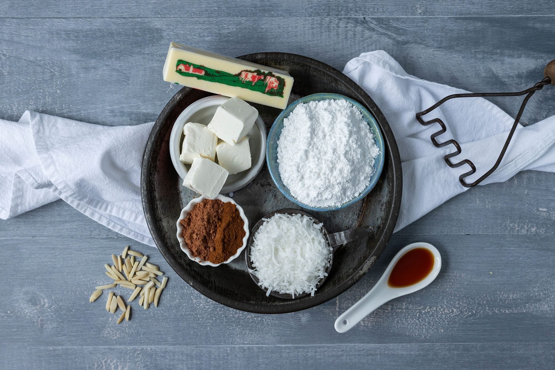 Ingredients for the Irish Potato Candy