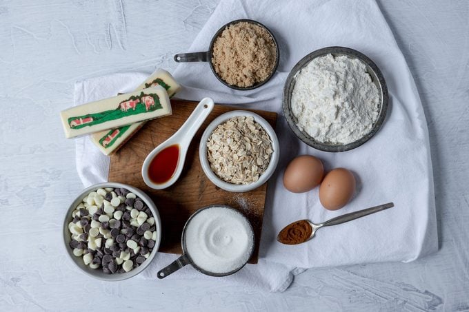 Ingredients on table for the Marry Me Cookies