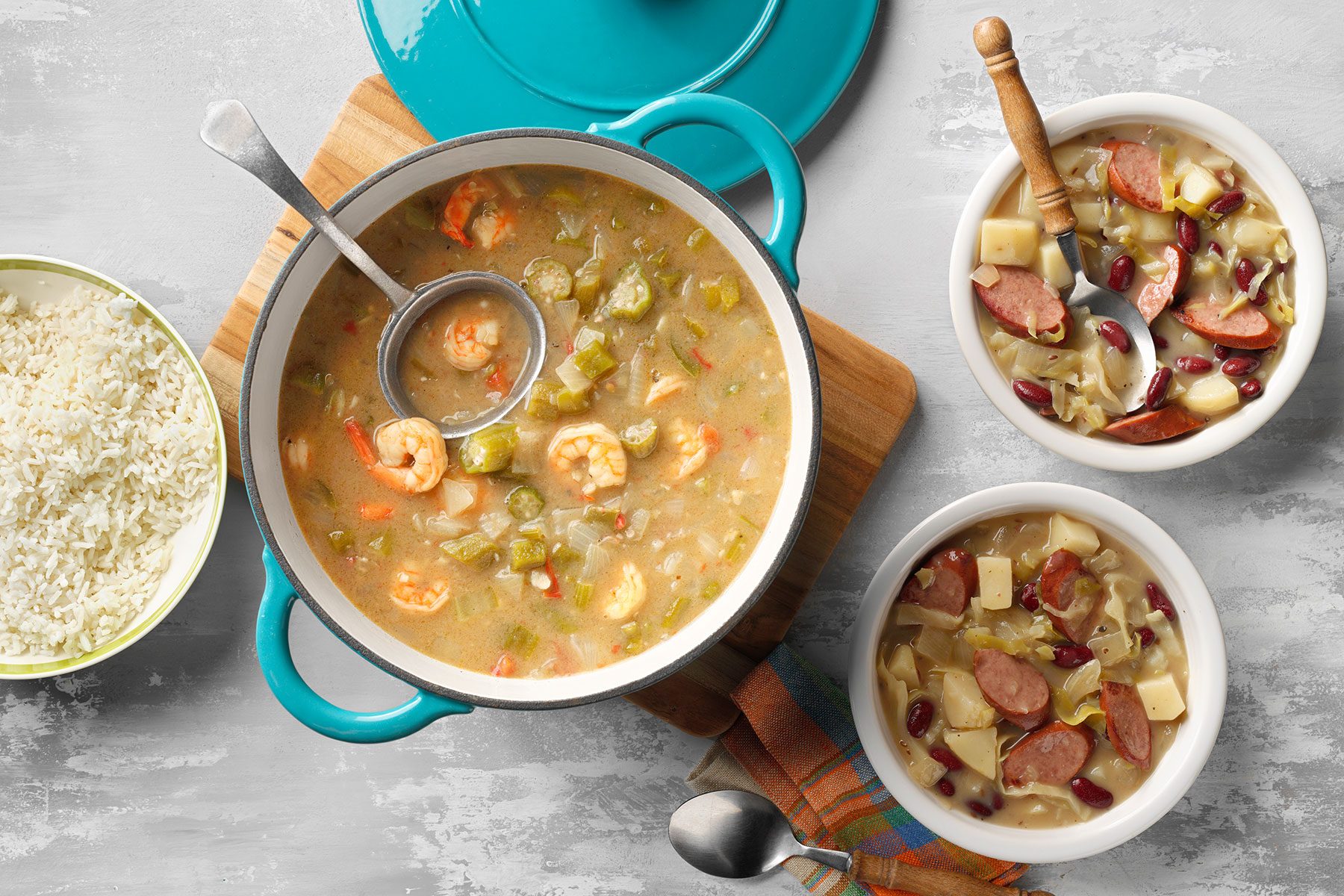 Shrimp Gumbo served with rice
